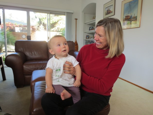 Hanging out with Nana on New Years Day