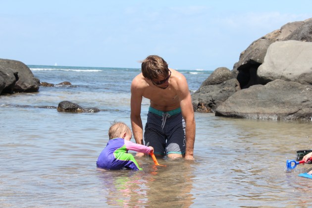 You and Daddy playing in Maui