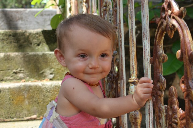 Playing at the Haiku Mill. The site where Mommy and Daddy got married. It was our 2 year anniversary.