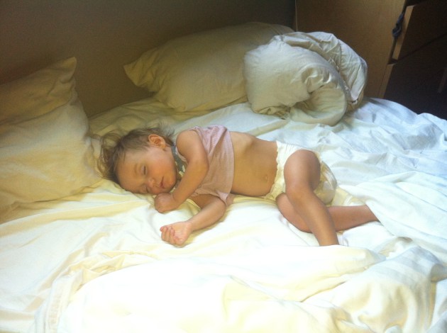 You still sleep with us. Seeing you sound asleep in the morning is my favorite way to start the day.