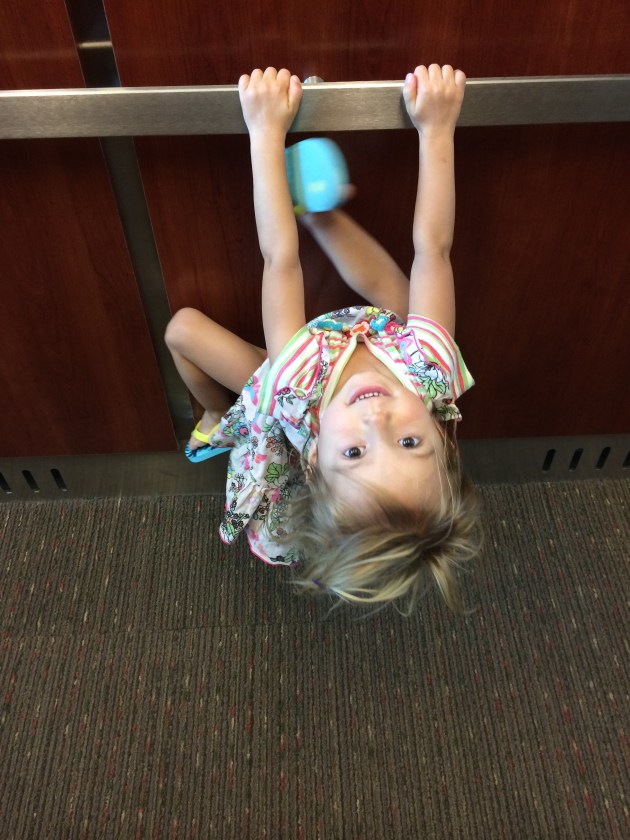 How you love to ride the elevator at Lifetime. You are always climbing something!
