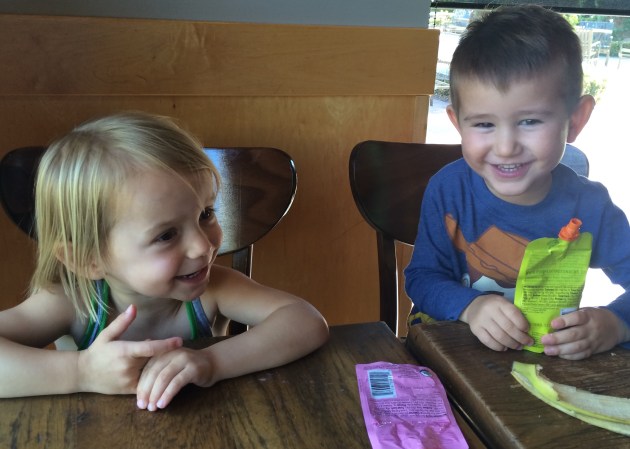 You and Noah at Starbucks