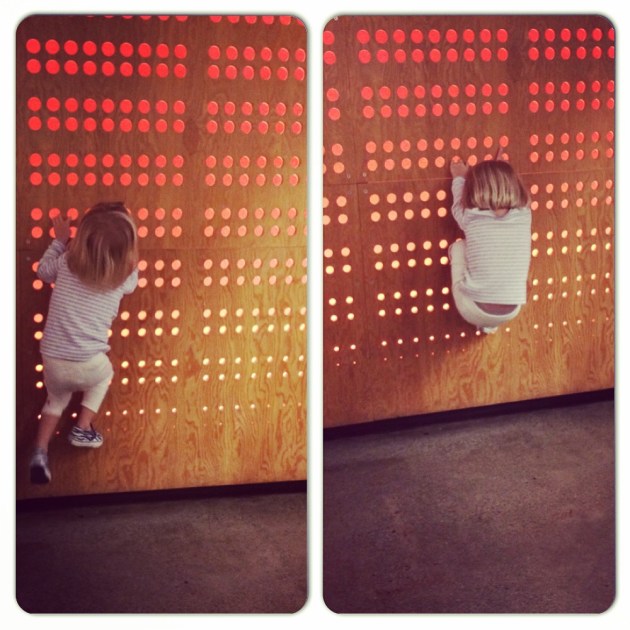 The wall in Chipotle that you turned into a climbing challenge. 