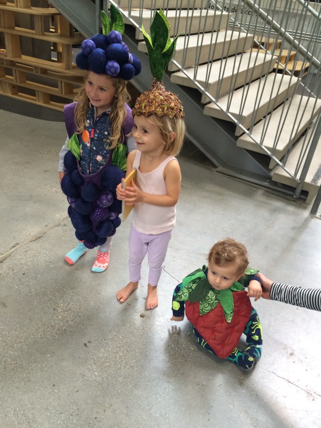 Stella, Asher, and you playing dress up.